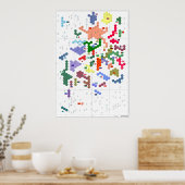 Plankarte für den Erdsektor Poster (Küche)