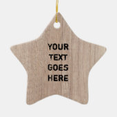 Plankeboardholz-Vorlage verzerrt aussehen Keramik Ornament (Vorne)