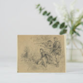 Plänkelei Postkarte (Stehend Vorderseite)