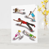 "Planken-" Gruß-Karte Karte (Gelbe Blume)