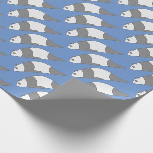 Planking Panda Geschenkpapier (Ecke)