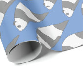 Planking Panda Geschenkpapier (Rolleneckpunkt)
