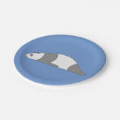 Planking Panda Pappteller (Schrägansicht)