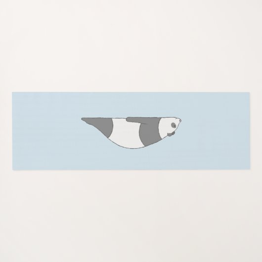 Planking Panda Yogamatte (Rückseite (Horizontal))
