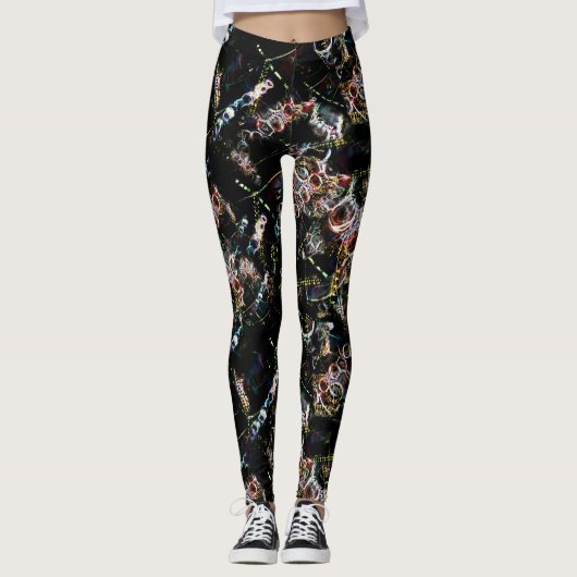 Plankton Zeichnend Leggings (Vorderseite)