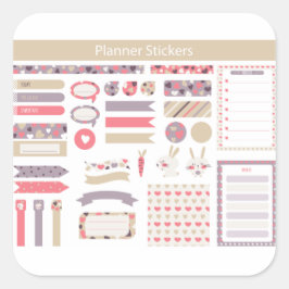 Plannenaufkleber Quadratischer Aufkleber