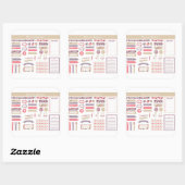 Plannenaufkleber Quadratischer Aufkleber (Blatt)