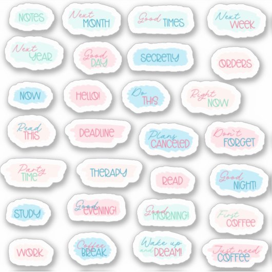 Plannenpaste für Aufkleberpackung Aufkleber (Vorderseite)