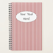 Planner (14 x 21,6 cm) - Burgundy Stripe Pattern Planer (Vorderseite)