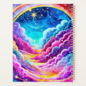 PLANNER 2024 FARBIGE NIEDLICHE ABSTRAKTE GALAXY-DE PLANER (Rückseite)