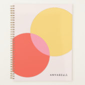 Planner | Benutzerdefinierter abstrakter Farbblock Planer (Vorderseite)