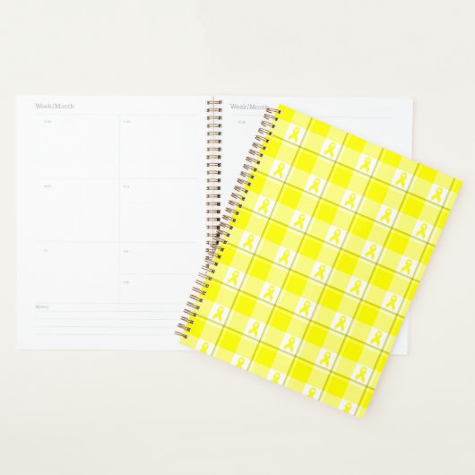 Planner Bladder Cancer Awareness Plaid, Yellow Planer (Anzeige)