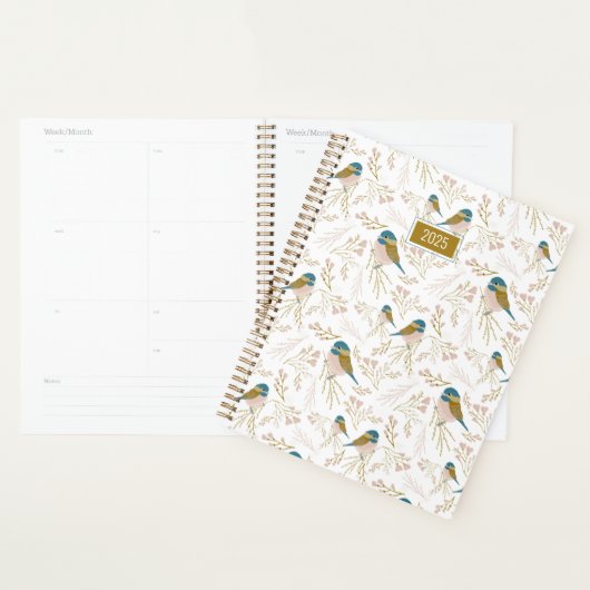 Planner Chickadees Pink Gold 2025 Planer (Anzeige)