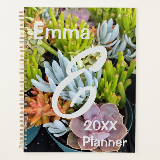 Planner, farbenfrohe, schokulare Pflanze Planer (Vorderseite)