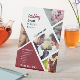 Planner für Hochzeiten Sockelschild