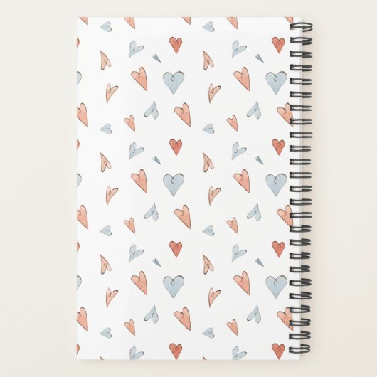 Planner - Hearts Pattern Planer (Rückseite)