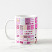 Planner liebt Cutesy Stickers Kaffeetasse (Links)