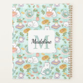 Planner Monogram Tea & Bookish Cats Green Planer (Rückseite)
