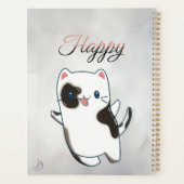 Planner - Niedlich Kawaii Happy Kitty Planer (Rückseite)