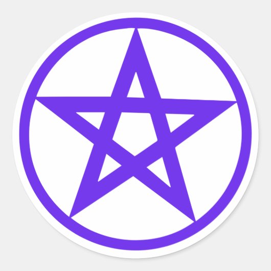 Planner Pentagram Runder Aufkleber (Vorderseite)