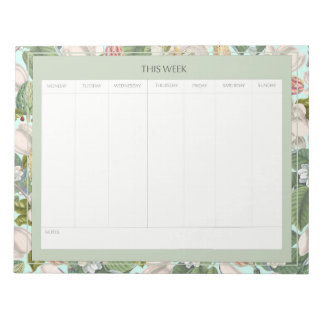 Planner semanal Magnolias Notizblock