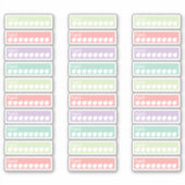 Planner Stickers Hydrate Tracker Pastell Rainbow Aufkleber (Vorderseite)