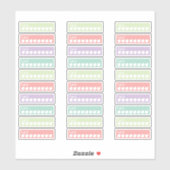 Planner Stickers Hydrate Tracker Pastell Rainbow Aufkleber (Blatt)