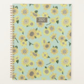 Planner Sunflower Yellow Orange Floral Planer (Vorderseite)