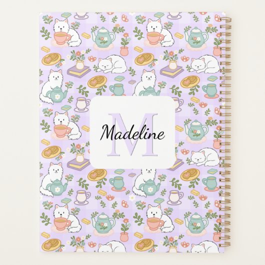 Planner Tea & Bookish Cats Planer (Rückseite)