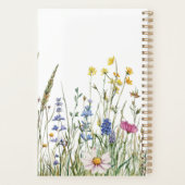 Planner – Watercolor Wildflowers & Name Planer (Rückseite)