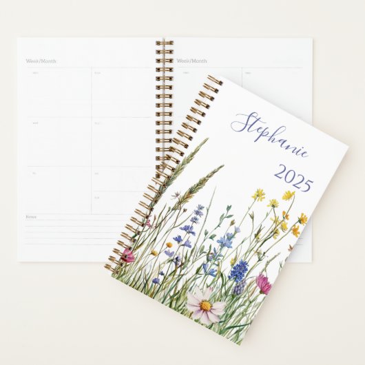 Planner – Watercolor Wildflowers & Name Planer (Anzeige)