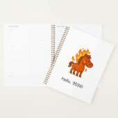 Planner with a red horse planer (Anzeige)