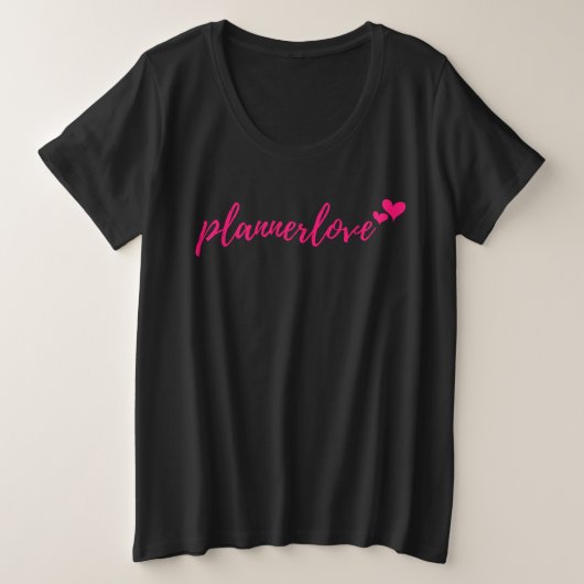 Plannerlove T-Shirt - plus (Design vorne)