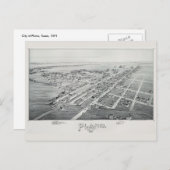 Plano 1891 Übersicht Postkarte (Vorne/Hinten)