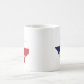 Plano, Texas Flag Map Kaffeetasse (Mittel)