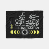 Plano Texas Total Solar Eclipse 2024 Fleecedecke (Vorderseite (Horizontal))