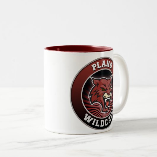 Plano-Wildkatzen-Tasse Zweifarbige Tasse (VorderseiteRechts)