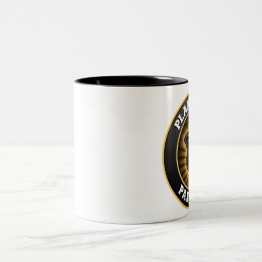 Planoostpanther-Tasse Zweifarbige Tasse (Mittel)