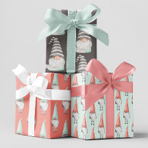 Planpapier aus Gnome, flach, Set von 3