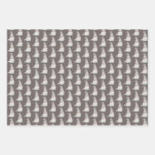 Planpapier aus Gnome, flach, Set von 3 Geschenkpapier Set (Vorderseite 2)