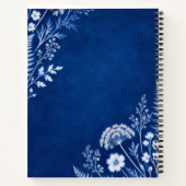 Plans in Bloom Blaue Botanische Notizbuch (Rückseite)