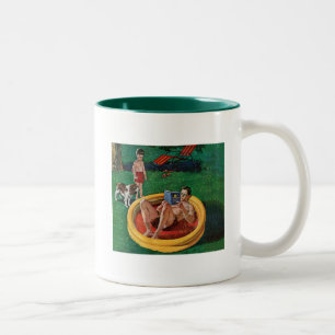 Planschbecken Zweifarbige Tasse