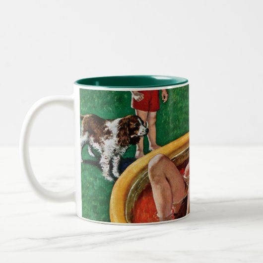 Planschbecken Zweifarbige Tasse (Links)
