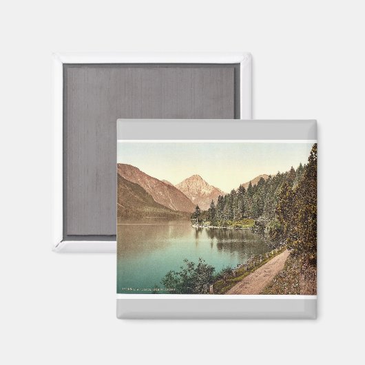 Plansee, allgemeine Sicht, Tirol, Österreich-Ungar Magnet (Vorderseite/Rückseite)