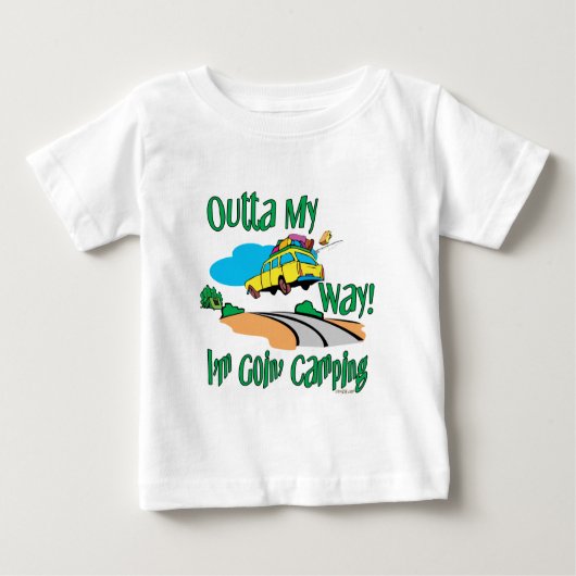 Planst du einen Camping-Trip Baby T-shirt (Vorderseite)