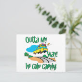 Planst du einen Camping-Trip Postkarte (Stehend Vorderseite)