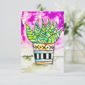 Plant Art Einladung (Stehend Vorderseite)