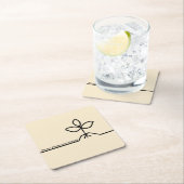 Plant Coaster Rechteckiger Pappuntersetzer (Vor Ort)