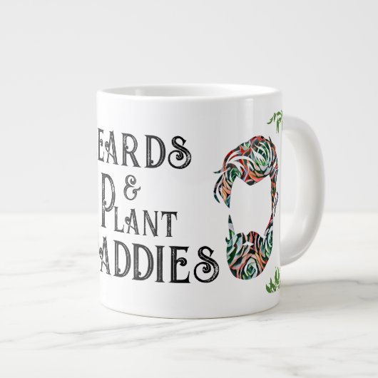 Plant Daddy and Beards Jumbo Mug Jumbo-Tasse (Vorderseite Rechts)