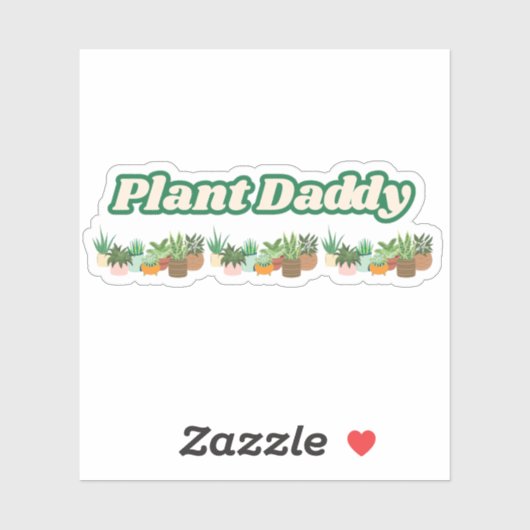 Plant Daddy Vinyl Sticker (Blatt)
